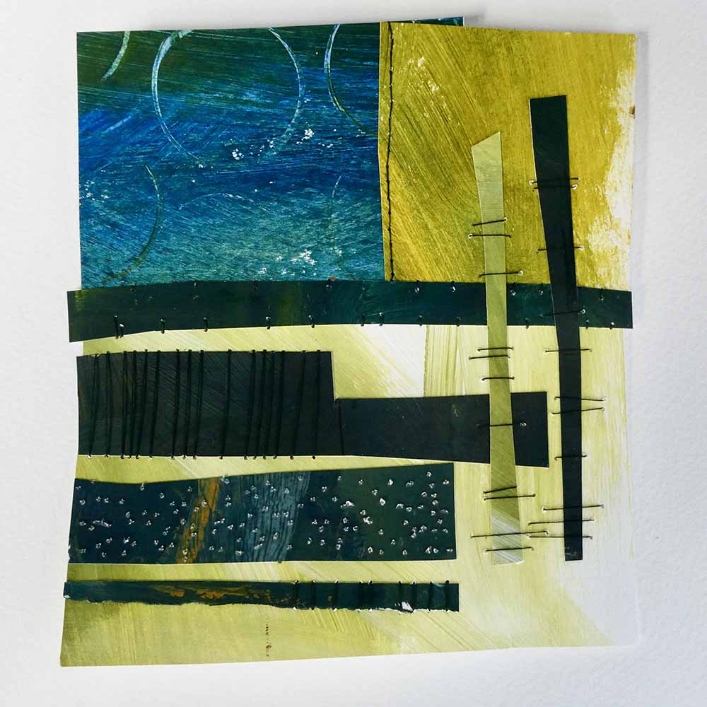 Make Your Own Collage Paper with Just Acrylic Paint and Copy Paper 